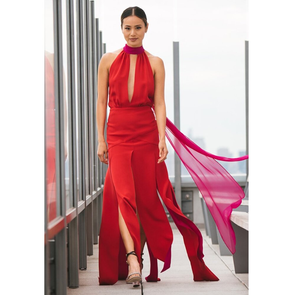 Banana Republic x Jamie Chung Limited Edition Silk Chiffon Dress NWT Womens 2